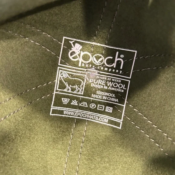 KANGOL 100% Wool Adjustable Hat two toned green - Picture 5 of 6